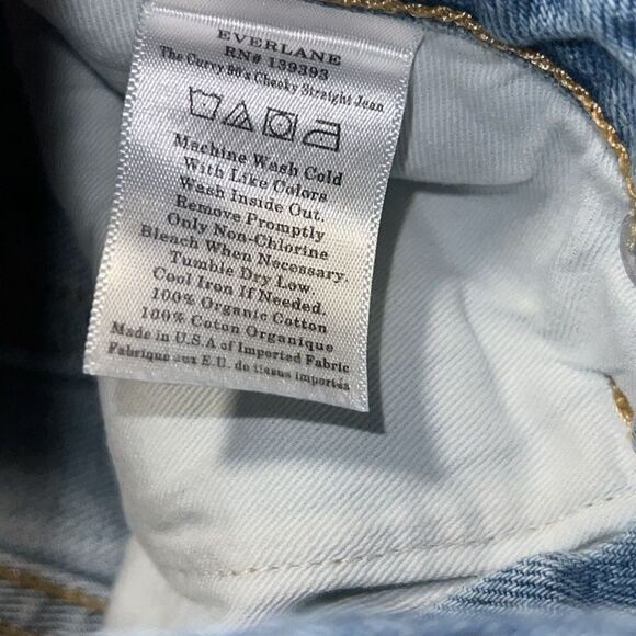 EVERLANE Vintage Sunbleached Blue The Curvy '90s Cheeky Jeans-26/2 NWT! - Picture 12 of 12